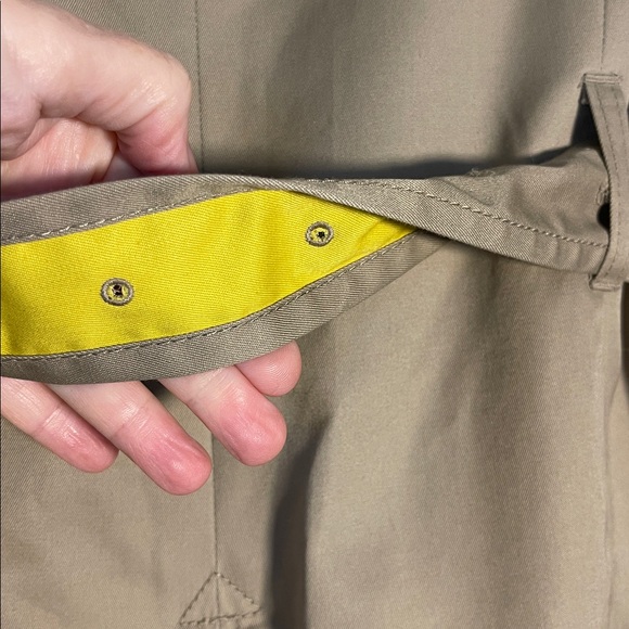 JACOB Classic Single Breasted Trench Coat | Matte Tan Khaki | Women’s Size Small - Picture 11 of 14